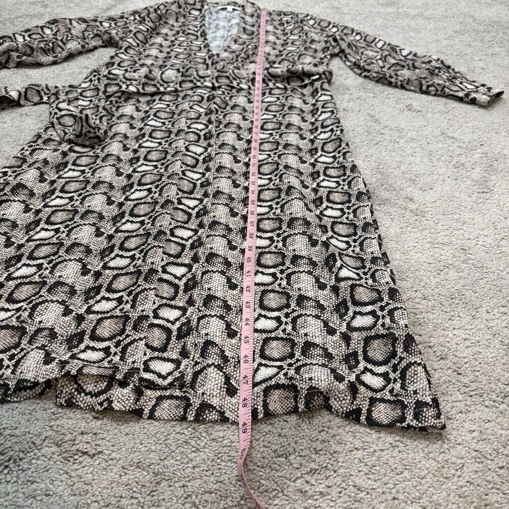 Good American Python Robe Cover Up Wrap Dress Size 1 Snake - Picture 9 of 13